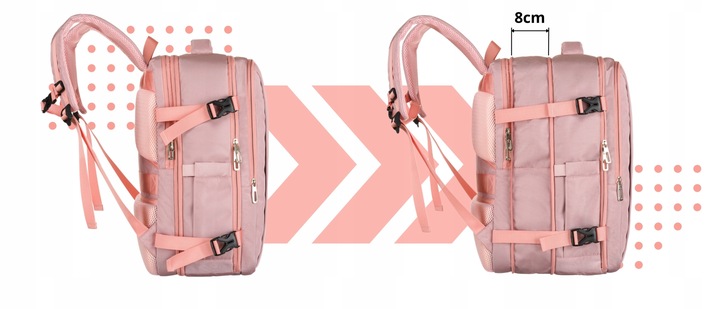 Plecak do samolotu Wizzair 40x30x20 torba bagaż podręczny podróżny pojemny