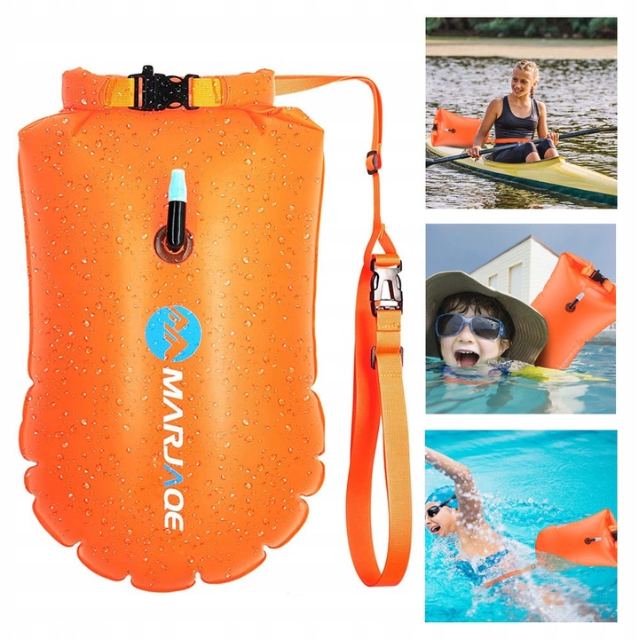 Boja asekuracyjna pływacka sucha kieszeń 72cm