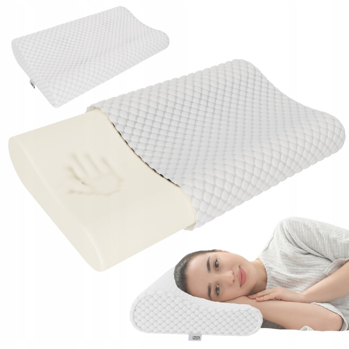 Poduszka Ortopedyczna profilowana VISCO Memory do spania na boku