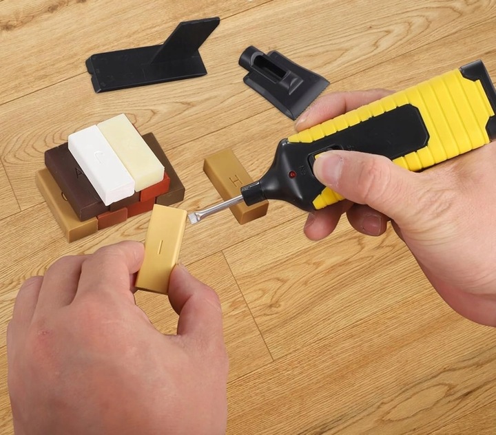 Zestaw do naprawy podłóg laminowanych DREWNA 11-kolorowe bloki woskowe