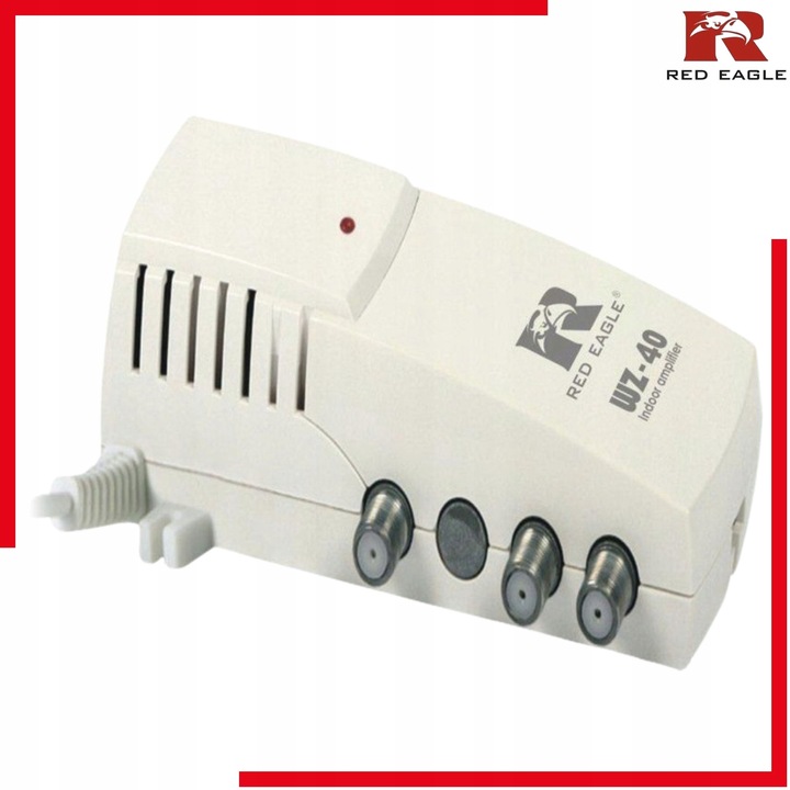 Wzmacniacz Antenowy TV Naziemnej Red Eagle WZ-40 Sygnału DVB-T2