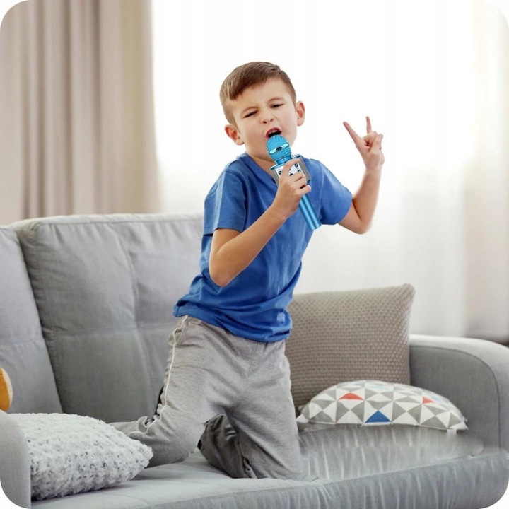 MIKROFON DLA DZIECI BEZPRZEWODOWY BLUETOOTH Z GŁOŚNIKIEM KARAOKE NA PREZENT