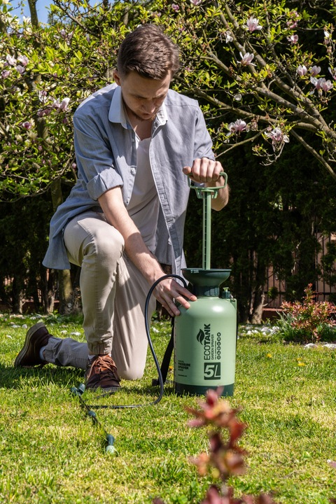 RĘCZNY OPRYSKIWACZ CIŚNIENIOWY DUŻY POJEMNOŚĆ 5L REGULACJA DYSZY LANCA