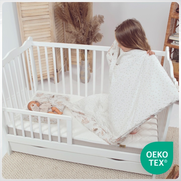 Materac 140x70 TWARDY ŚREDNIO PREMIUM PIANKOWY Materac do Łóżeczka 140x70