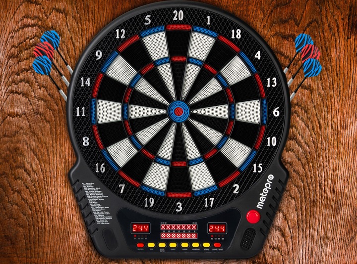 Matepro CRICKET NAJNOWSZA Tarcza elektroniczna do gry w dart MÓWI PO POLSKU