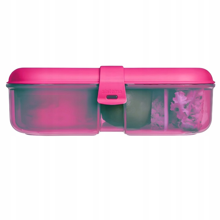 ŚNIADANIÓWKA SISTEMA LUNCHBOX POJEMNIK SOS BOX BENTO 1100ML Z PRZEGRÓDKAMI