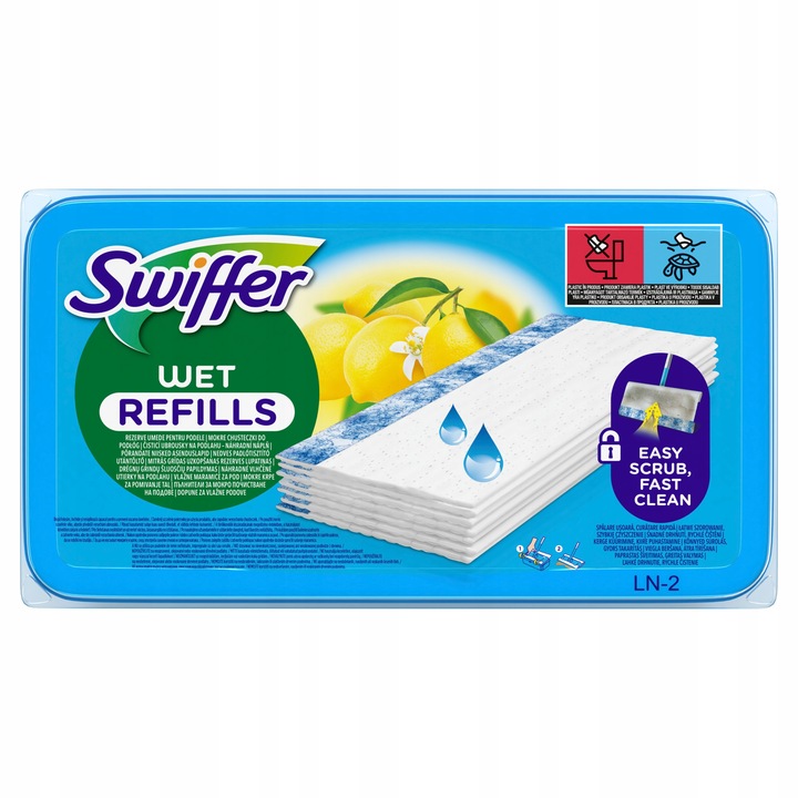 Zestaw Swiffer Dry+Wet Kit + mokre chusteczki 20szt, suche ściereczki 36szt