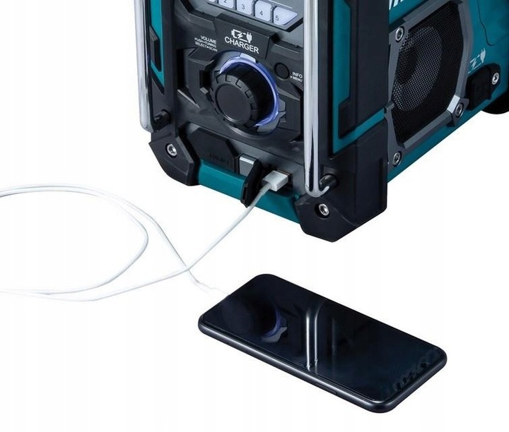 MAKITA DMR301 RADIO BUDOWLANE GŁOŚNIK BLUETOOTH Z WBUDOWANĄ ŁADOWARKĄ
