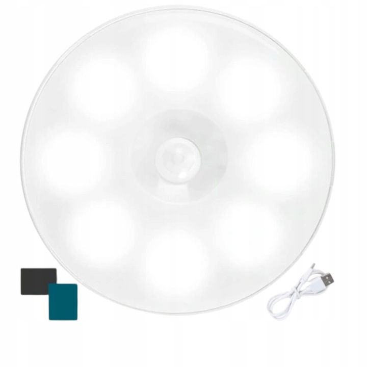 2x Lampka LED samoprzylepna 3 BARWY ŚWIATŁA USB Lampa Nocna