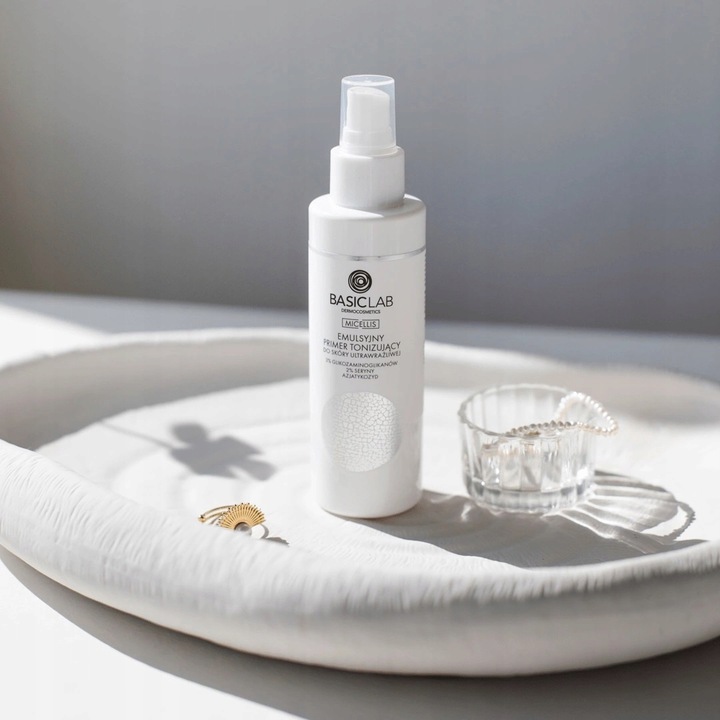 BasicLab– Emulsyjny Primer Tonizujący do Skóry Ultrawrażliwej 150ml