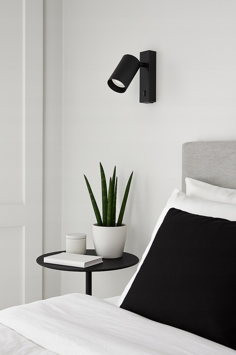 Lampa Ścienna Kinkiet z Włącznikiem Tuba Metal SPOT LED GU10