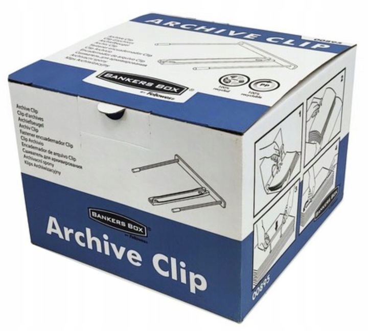 KLIPSY WĄSY SPINACZE ARCHIWIZACYJNE FELLOWES 00895 A'100