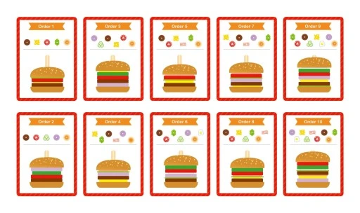 Restauracja Duży Drewniany Burger FSC WOOPIE GREEN