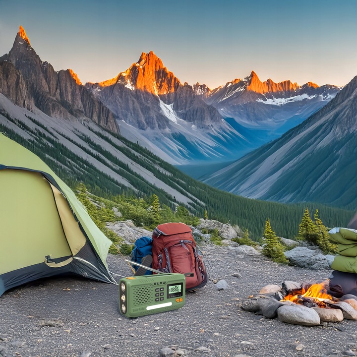 RADIO PRZENOŚNE KUCHENNE SOLARNE DYNAMO BUDOWLANE LATARKA POWERBANK
