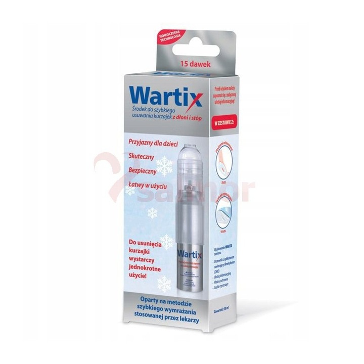 Wartix, aerozol do wymrażania kurzajek, 38 ml