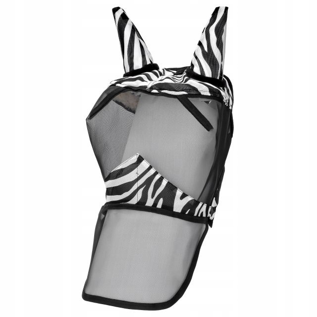 MOSKITIERA MASKA DLA KONIA COB PRZECIW OWADOM Z USZAMI I OSŁONĄ NOSA