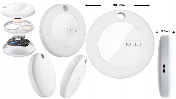 Lokalizator GPS MiTag MiLi ANDROID + Etui Brelok do plecaka kluczy dla