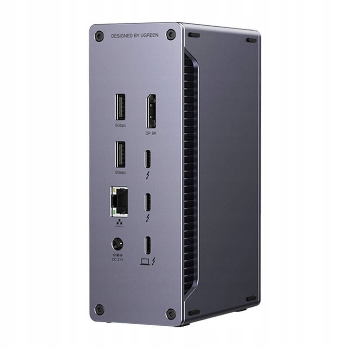 UGREEN Stacja Dokująca Hub 4x USB USB-C RJ45 SD/TF Aux Thunderbolt PD 90W