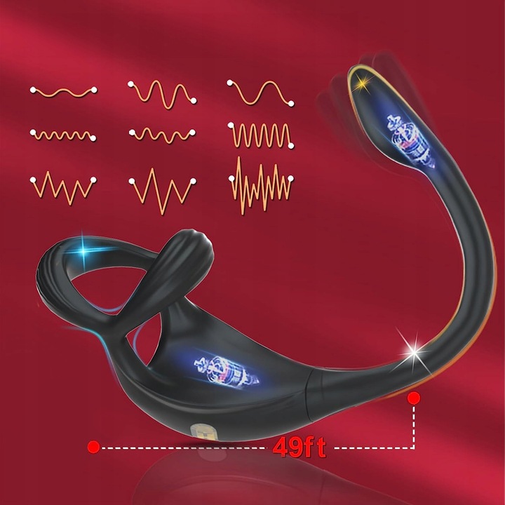 Wielofunkcyjny wibrator prostaty APP Triangle Ring