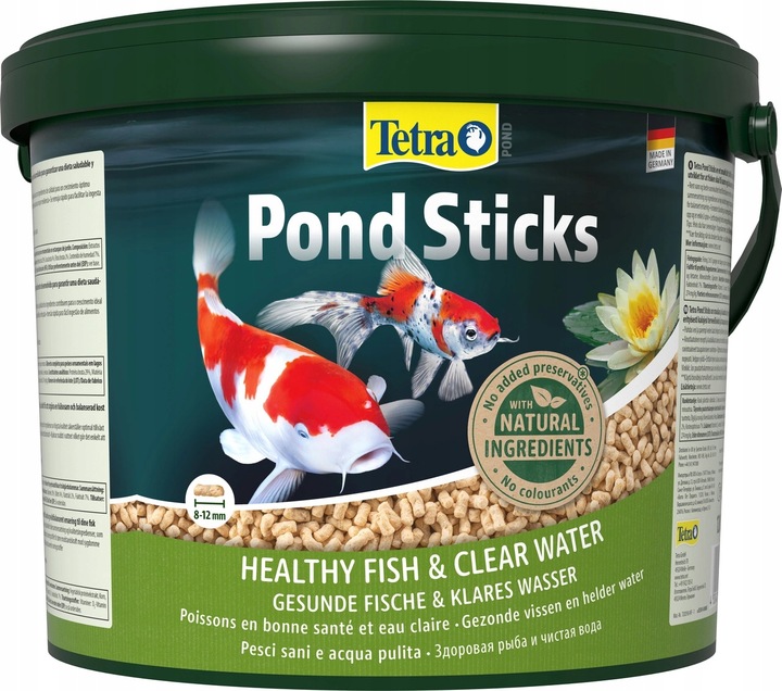 Tetra Pond Sticks 10L pokarm dla ryb + Tetra Pond Sticks 10g