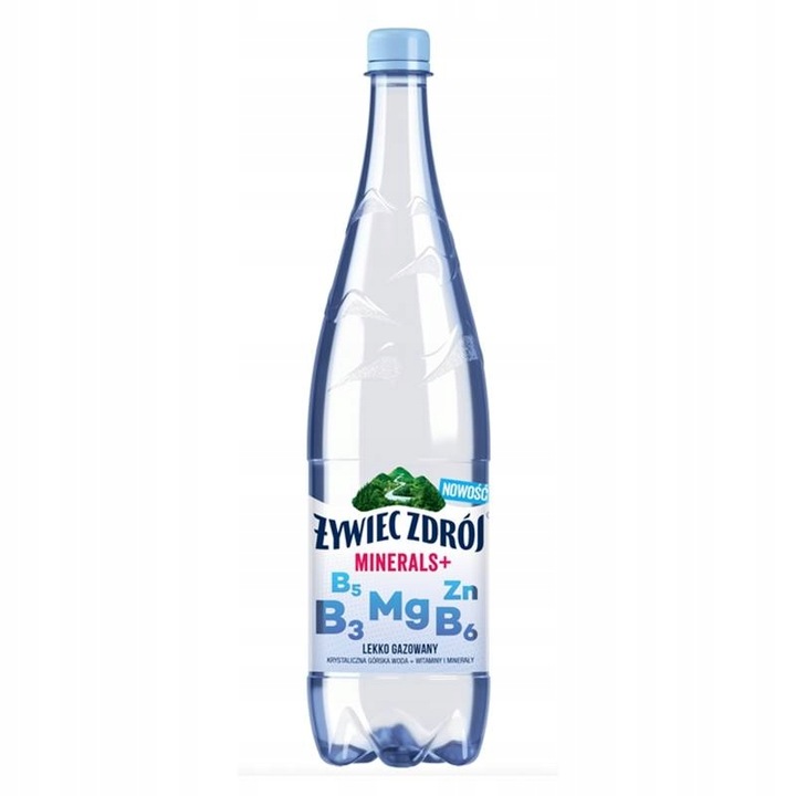 Żywiec Zdrój Minerals+ Napój lekko gazowany ZESTAW 12 x 1,2 l