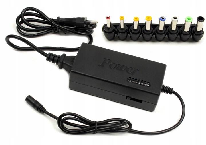 Zasilacz Uniwersalny ładowarka sieciowa do laptopa 120W 12-24V 8 wtyków