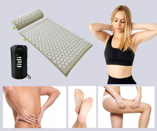 MATA ZDROWOTNA DO AKUPRESURY Z KOLCAMI + PODUSZKA