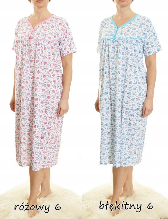 Koszula nocna wygodna PIŻAMA bawełna ELA MEGA PLUS SIZE