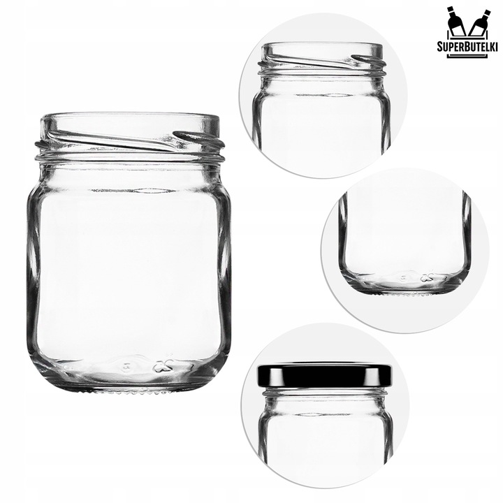 10x Słoik szklany 130 ml na MIÓD PRZETWORY DŻEM KONFITURY MUSY +