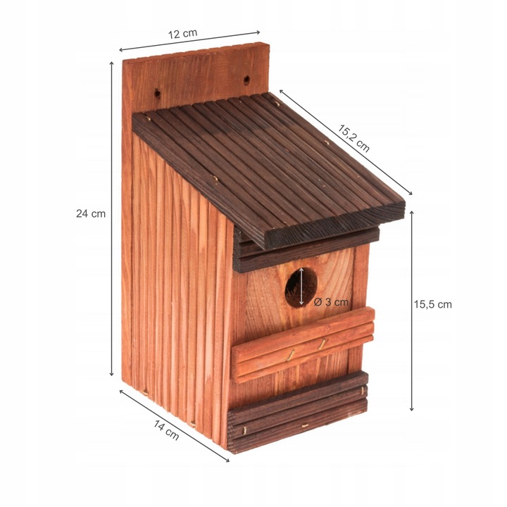 Budka lęgowa dla ptaków, karmnik, domek BOP11