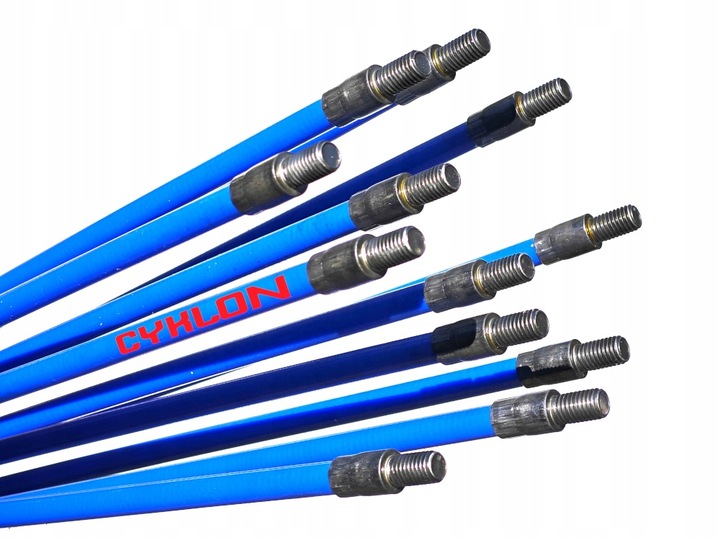 ZESTAW TURBO DO CZYSZCZENIA KOMINA OD DOŁU 11m CYKLON