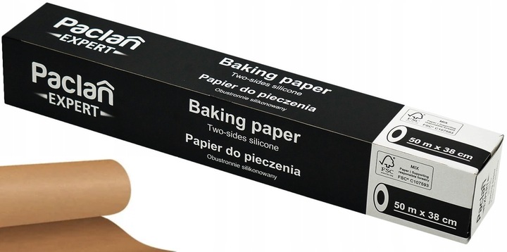 PAPIER DO PIECZENIA brązowy 50m x 38 PACLAN EXPERT DWUSTRONNIE