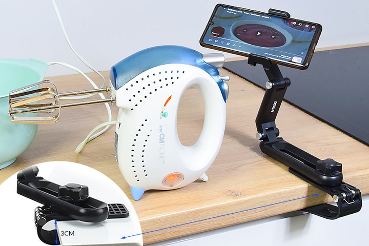 SAMOCHODOWY UCHWYT NA TELEFON NA OSŁONĘ PRZECIWSŁONECZNĄ DO AUTA REGULOWANY