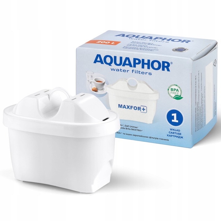 Wkłady filtrujące do dzbanka, filtry do wody Aquaphor Maxfor plus+, 6