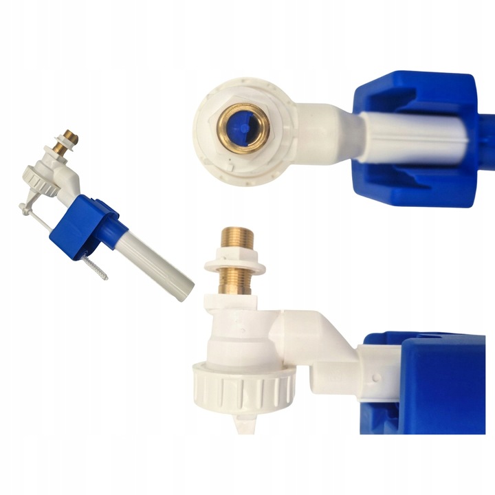 Zawór napełniający 1/2 mosiężny do spłuczki DN15 uniwersalny pływak WC