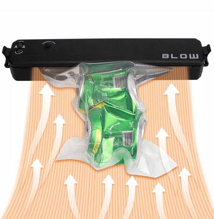 ZGRZEWARKA PAKOWARKA PRÓŻNIOWA DO ŻYWNOŚCI JEDZENIA + FOLIA 10 SZTUK