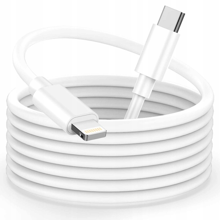 ŁADOWARKA SIECIOWA ZASILACZ PD 20W + KABEL DO IPHONE USB-C LIGHTNING 200cm