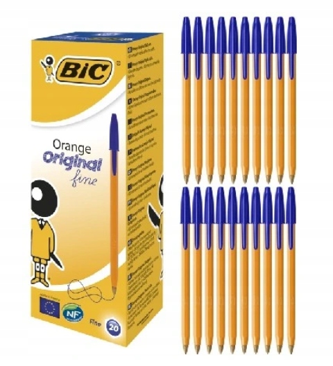 Długopisy tradycyjne BIC Orange niebieskie 20 szt.