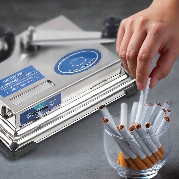 TŁOKOWA MASZYNKA NABIJARKA DO PAPIEROSÓW GILZ 8MM PRECYZYJNE NABIJANIE