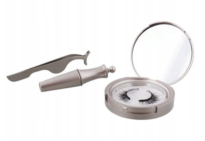 Rzęsy magnetyczne długie + eyeliner +pęseta