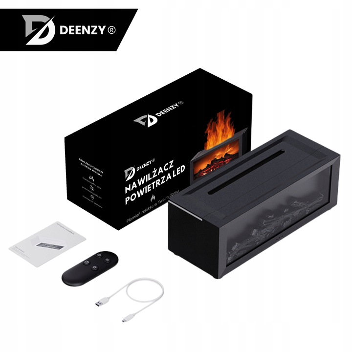 NAWILŻACZ POWIETRZA KOMINEK LED RGB DYFUZOR AROMATERAPIA TIMER + PILOT