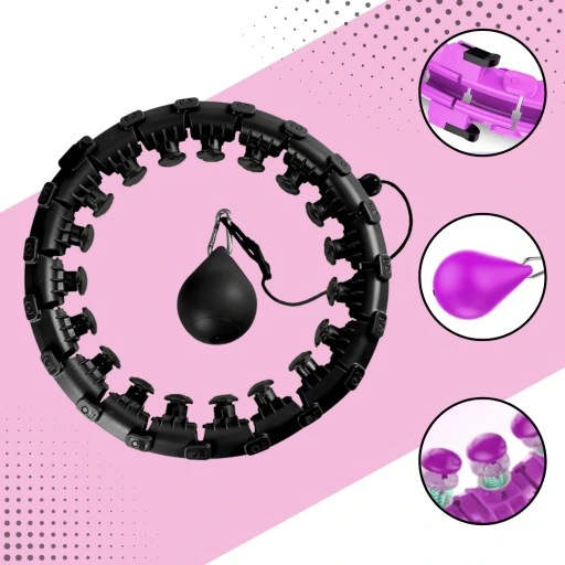 SMART HULA HOP Z OBCIĄŻENIEM ODCHUDZAJĄCE Z WYPUSTKAMI OBCIĄŻNIKIEM