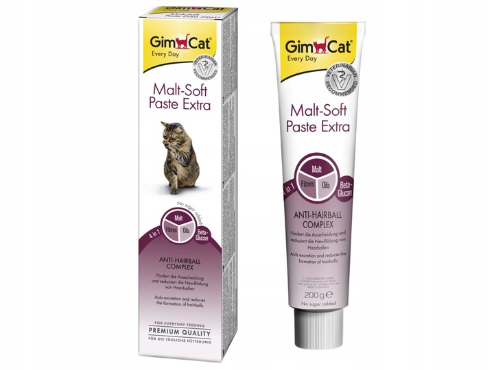 GimCat Malt-Soft-Ekstra odkłaczająca 200g przeciw tworzeniu się kłaczków