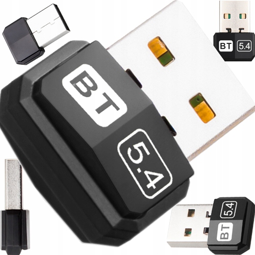 KARTA ADAPTER BLUETOOTH 5.4 USB NANO MINI DO KOMPUTERA NADAJNIK ODBIORNIK