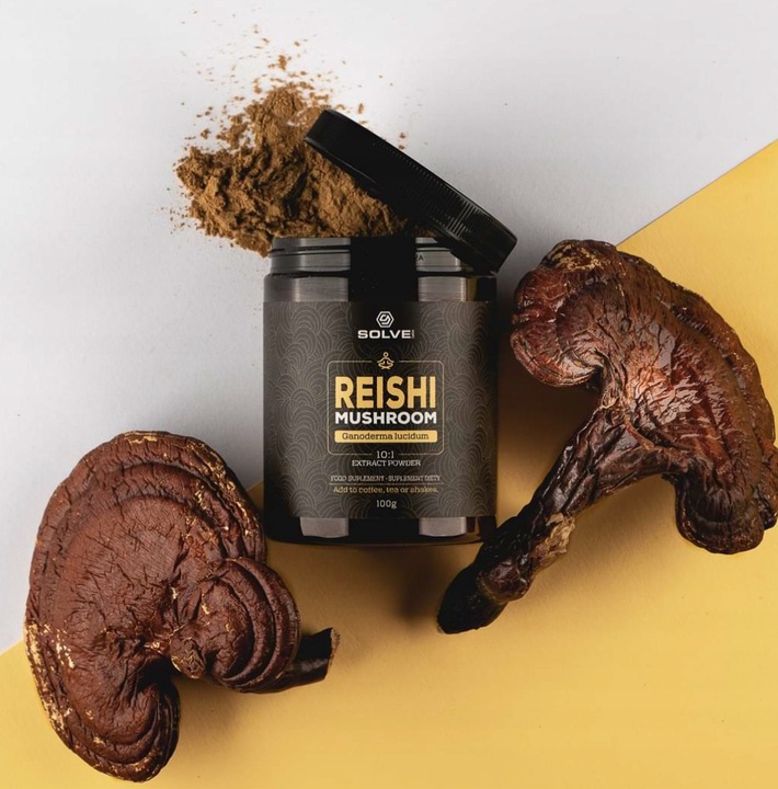 SOLVE LABS Reishi Lakownica Żółtawa 10:1 proszek 100g