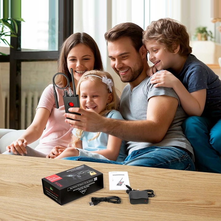 WYKRYWACZ PODSŁUCHÓW I KAMER GSM GPS UKRYTYCH LOKALIZATORÓW DETEKTOR WIFI