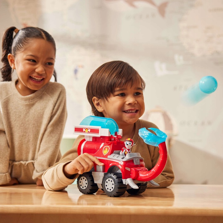 PSI PATROL POJAZD Z DŻUNGLI JUNGLE MARSHALL + FIGURKA CZERWONA DELUXE