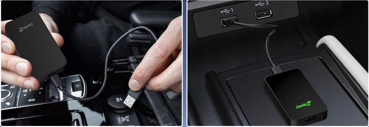 CARPLAY CARLINK 5.0 ADAPTER ANDROID AUTO APPLE BEZPRZEWODOWY MODUŁ CZARNY