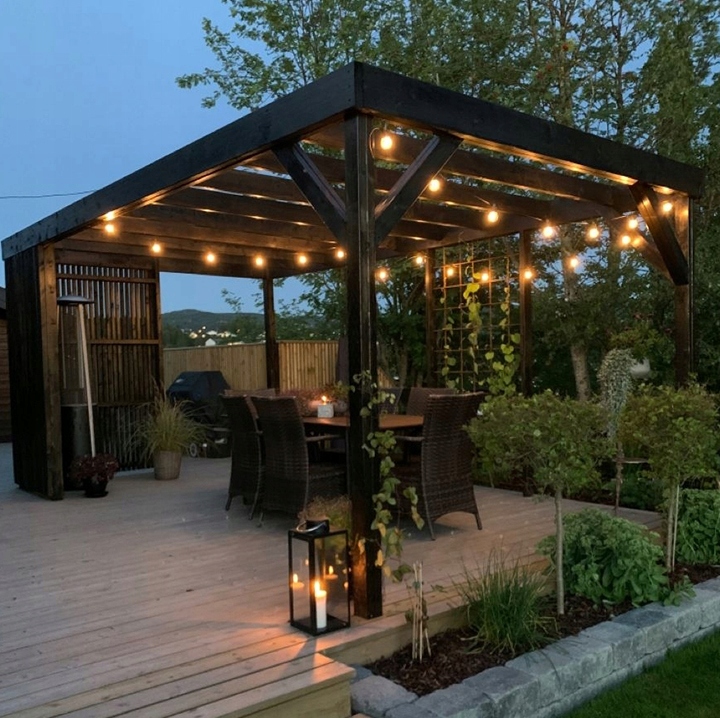 Girlanda OGRODOWA ŁAŃCUCH 10M + 20X żarówki LED