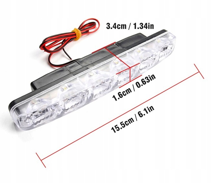 ŚWIATŁA DZIENNE LED MINI DRL HOMOLOGACJA
